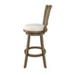 Hillsdale Furniture Hamlin Wood Bar Height Swivel Stool, Brush Gray