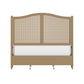 Hillsdale Furniture Sausalito Queen Wood Cane Bed, Medium Taupe