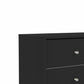 Living Essentials by Hillsdale Kincaid 70 inch Wood TV Stand with 2 Doors and Shelves, Matte Black