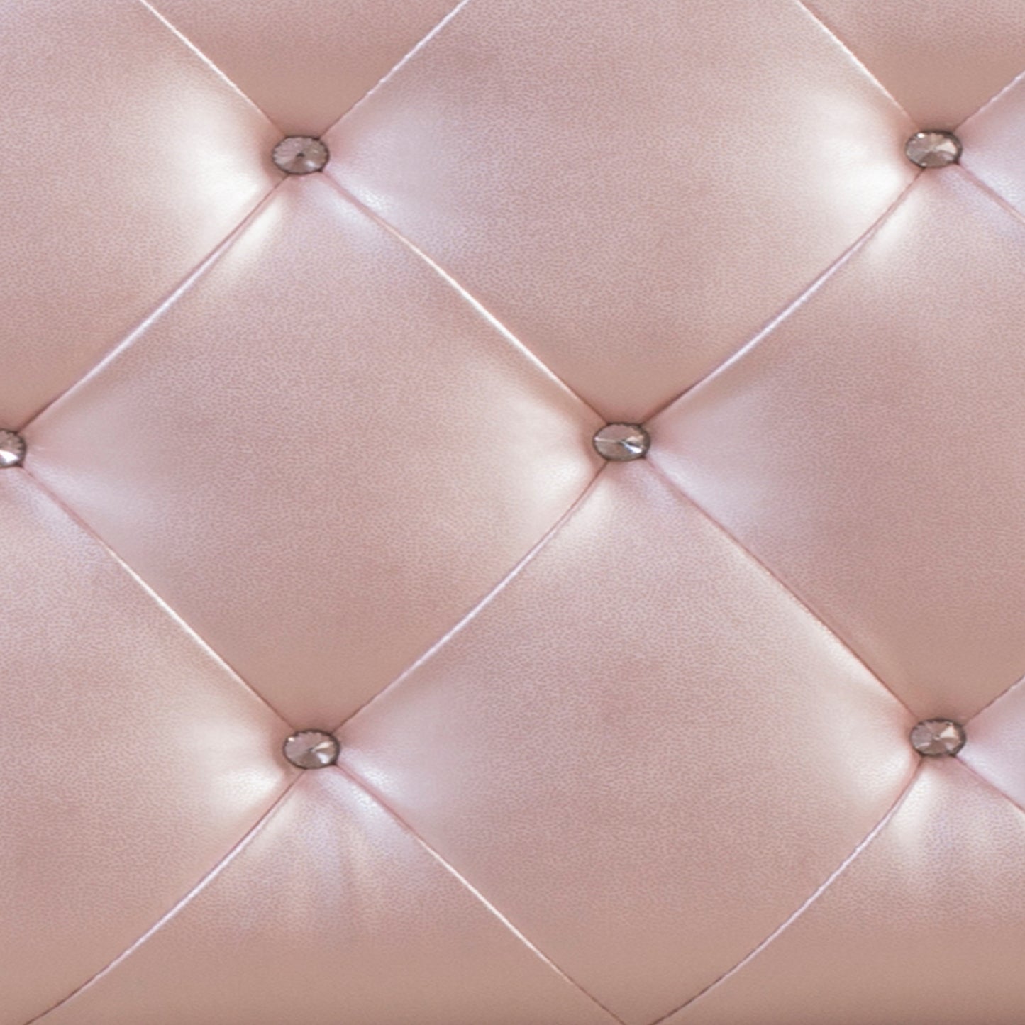 Hillsdale Furniture Karley Full Upholstered Headboard, Pink Faux Leather