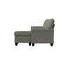 Hillsdale Furniture Upholstered Reversable Sectional Chaise, Gray