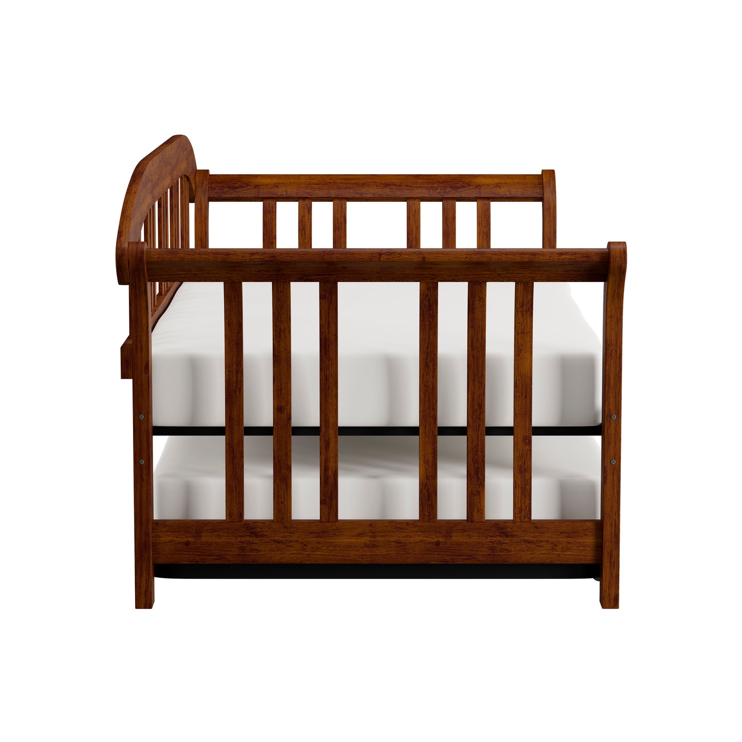 Hillsdale Furniture Dorchester Wood Daybed with Twin Roll Out Trundle, Walnut