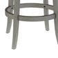 Hillsdale Furniture Lockefield Wood Bar Height Swivel Stool, Aged Gray