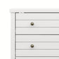 Living Essentials by Hillsdale Harmony Wood 4 Drawer Chest, Matte White