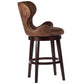 Hillsdale Furniture Mid-City Upholstered Wood Swivel Counter Height Stool, Chocolate