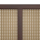 Hillsdale Furniture Serena Wood and Cane Panel Twin Headboard, Chocolate