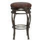 Hillsdale Furniture Montello Metal Backless Swivel Bar Height Stool, Old Steel