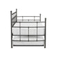 Hillsdale Furniture Providence Metal Twin Daybed with Roll Out Trundle, Aged Pewter