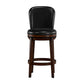 Hillsdale Furniture Victoria Wood Bar Height Swivel Stool, Dark Chestnut