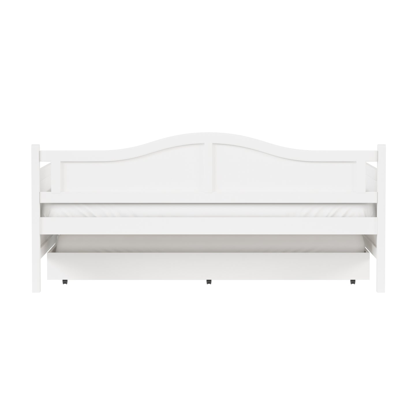 Hillsdale Furniture Staci Wood Full Size Daybed with Trundle, White