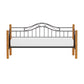 Hillsdale Furniture Winsloh Metal Twin Daybed with Oak Wood Posts, Black