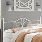 Hillsdale Furniture Ruby King Metal Headboard, Textured White