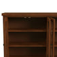 Hillsdale Furniture Bayside Wood 4 Door Console Cabinet, Rustic Mahogany