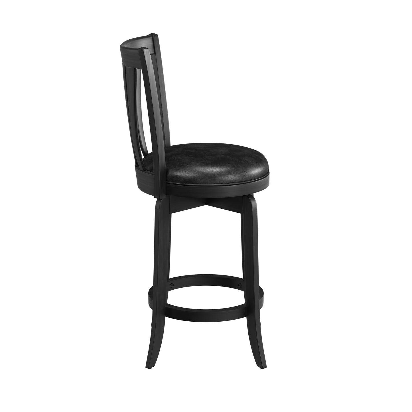 Hillsdale Furniture Savana Wood Counter Height Swivel Stool, Black