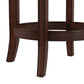 Hillsdale Furniture Dartford Wood Counter Height Swivel Stool, Dark Brown Cherry