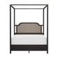 Hillsdale Furniture Melanie Wood and Metal Queen Canopy Bed, Oiled Bronze