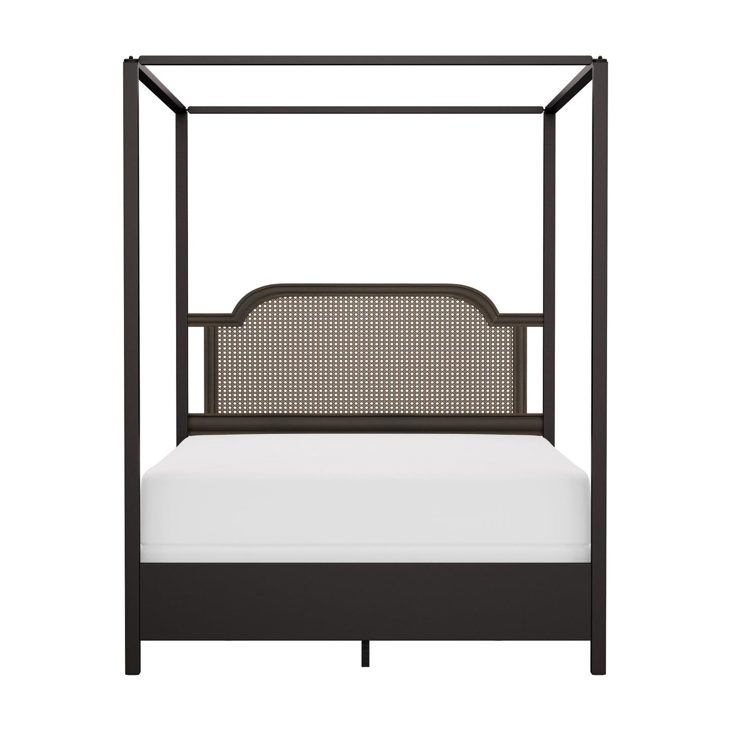 Hillsdale Furniture Melanie Wood and Metal Queen Canopy Bed, Oiled Bronze