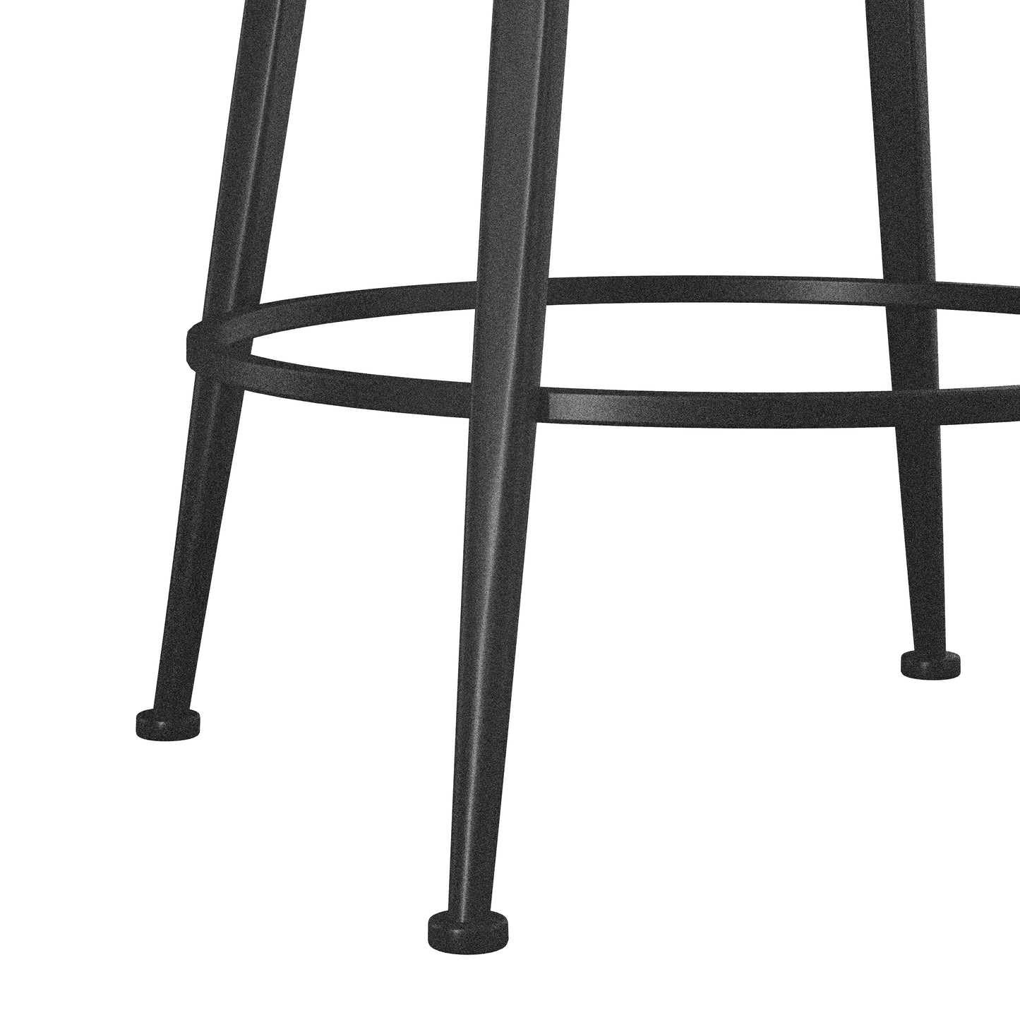 Hillsdale Furniture Queensridge Metal Swivel Counter Height Stool, Black with Silver