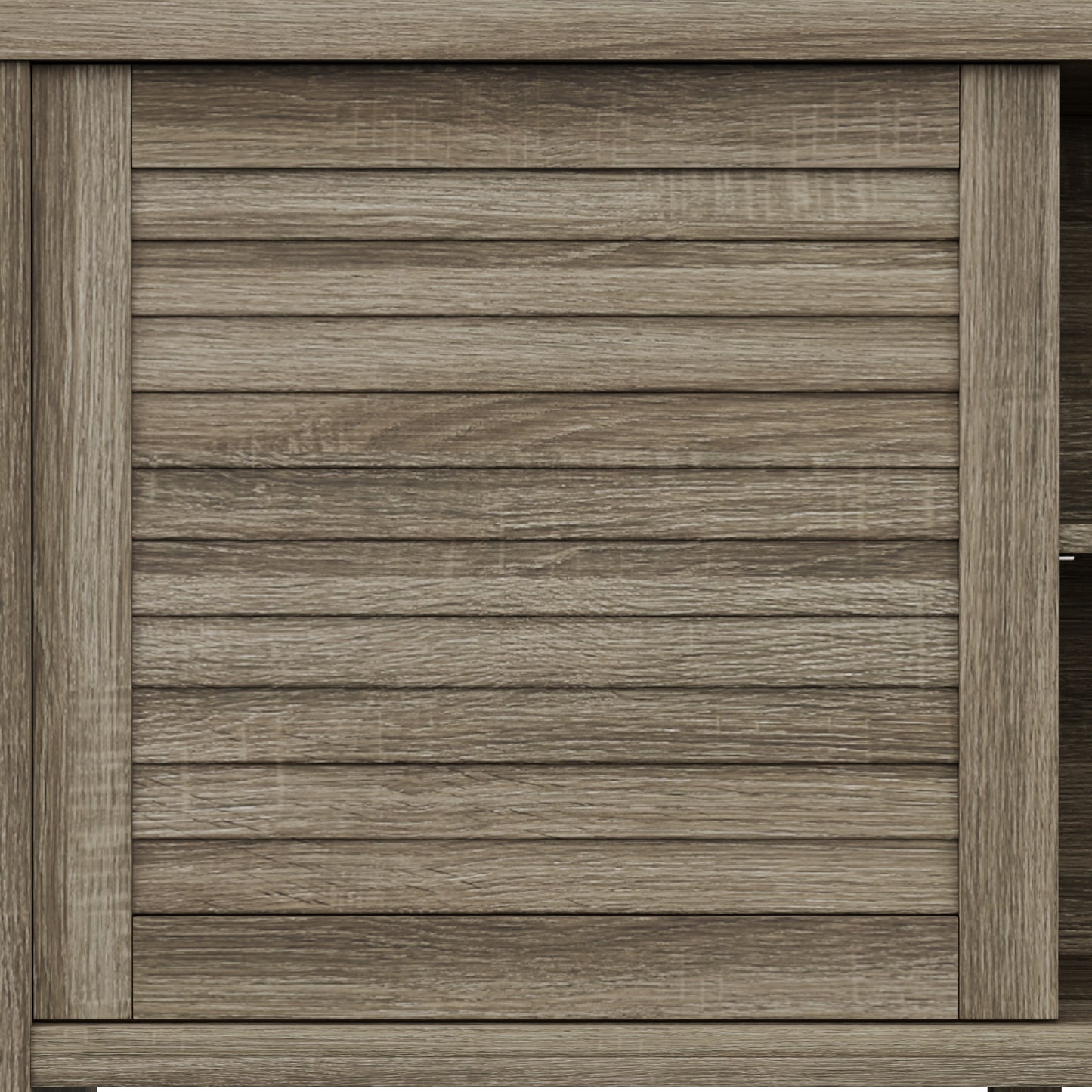 Living Essentials by Hillsdale Handerson 47 Inch Wood Entertainment Console, Dark Oak Finish