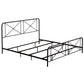 Hillsdale Furniture Williamsburg King Metal Bed, Black Sparkle