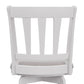 Hillsdale Furniture Presque Isle Wood Bar Height Swivel Stool, White