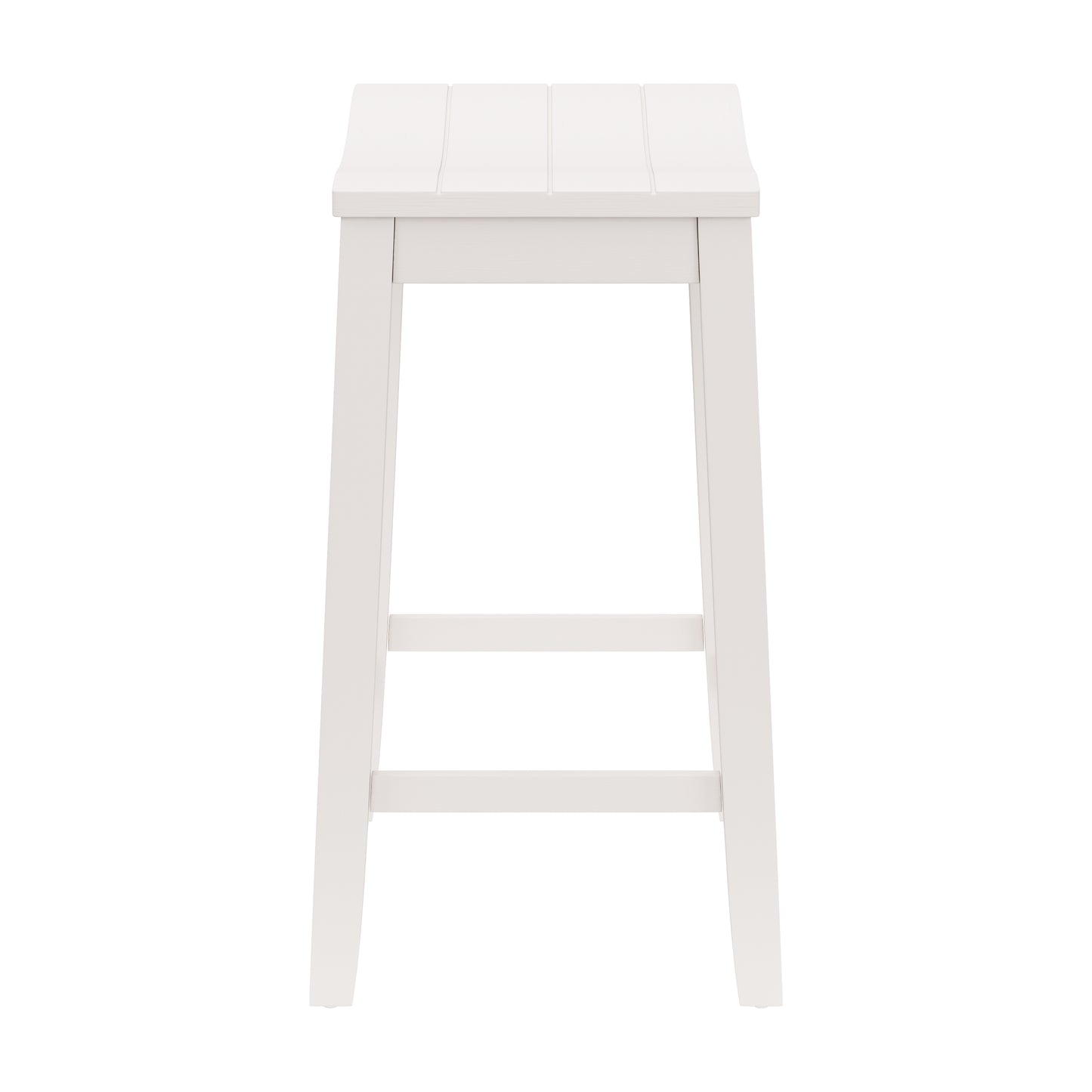 Hillsdale Furniture Fiddler Wood Backless Counter Height Stool, White