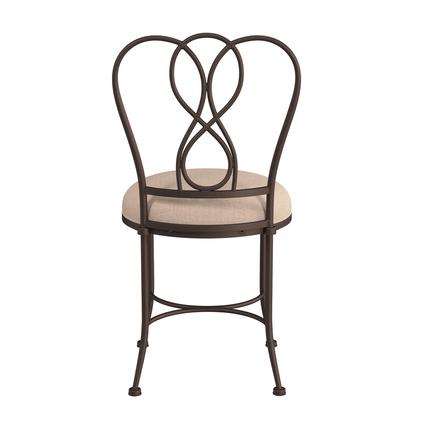 Hillsdale Furniture Christina Metal Vanity Stool, Bronze