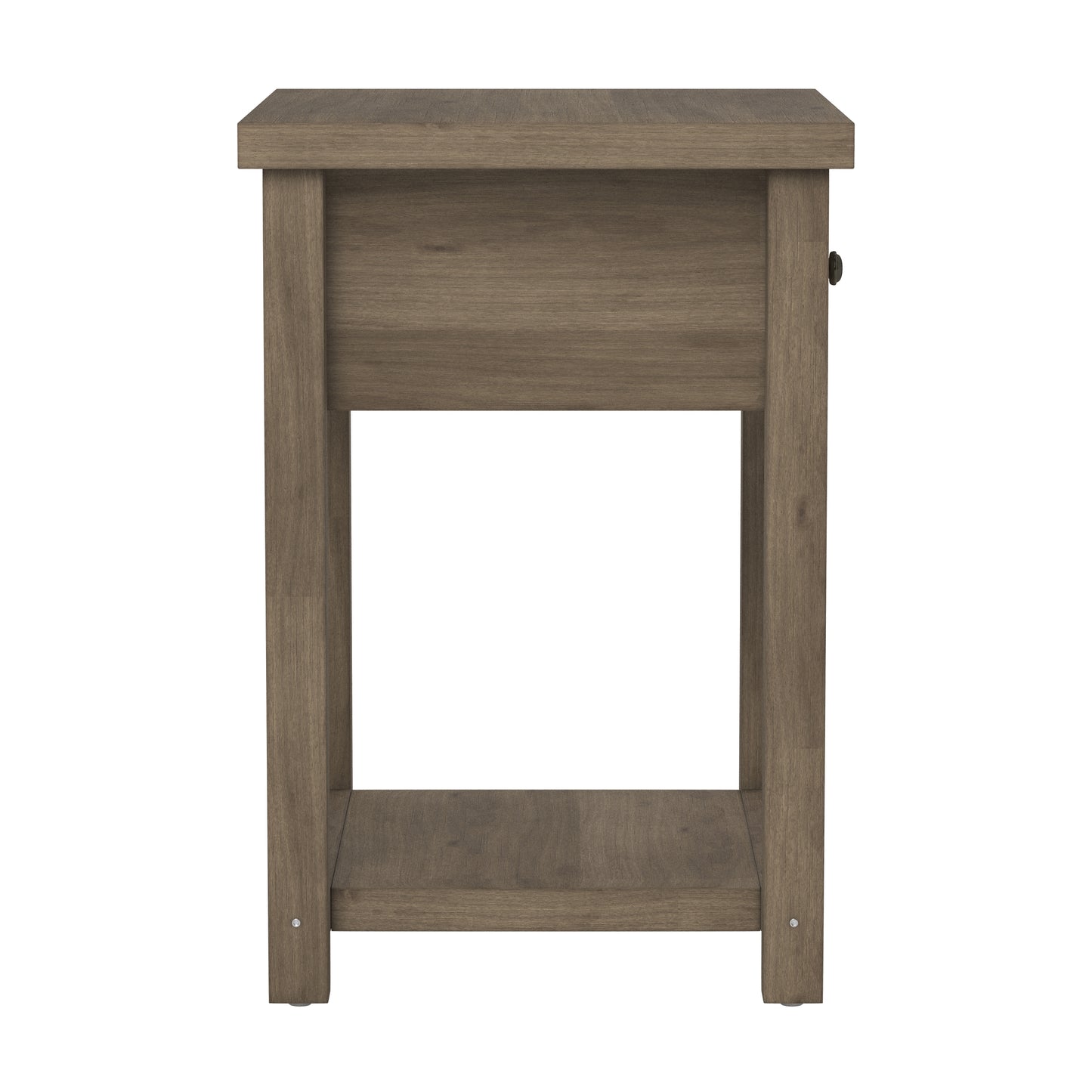 Living Essentials by Hillsdale Harmony Wood Accent Table, Knotty Gray Oak