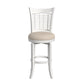 Hillsdale Furniture Bayberry Wood Bar Height Swivel Stool, White