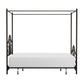 Hillsdale Furniture Dover Full Metal Canopy Bed, Textured Black