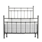 Hillsdale Furniture Providence Metal Full Bed with Spindle and Casting Design, Aged Pewter