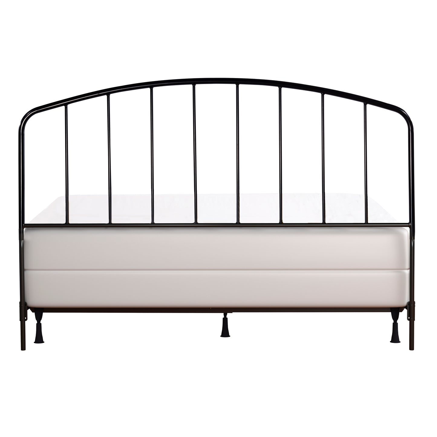 Hillsdale Furniture Tolland Metal Full/Queen Headboard with Frame, Satin Black