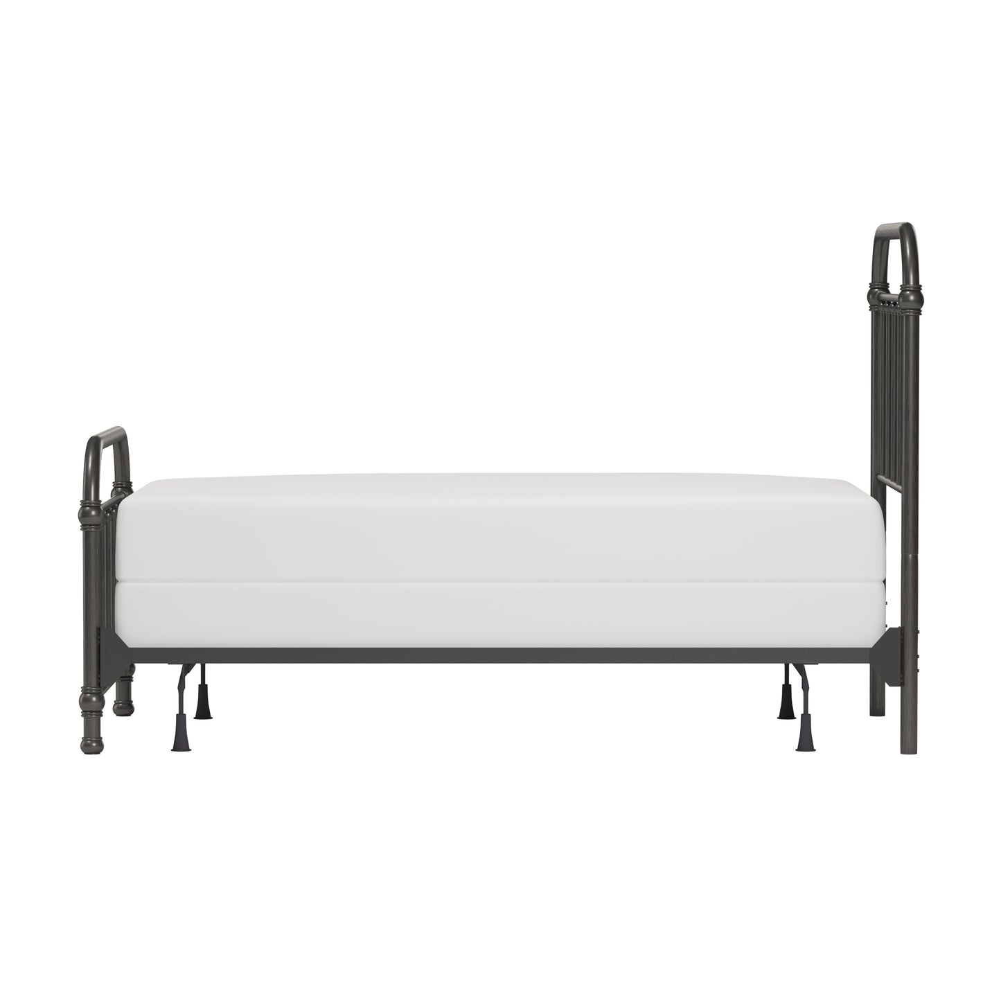 Hillsdale Furniture Kirkland Metal Twin Bed, Aged Pewter