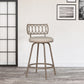 Hillsdale Furniture Canal Street Metal Adjustable Height Stool, Champagne Gold