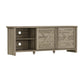 Living Essentials by Hillsdale Columbus 64 Inch Wood Entertainment Console, Dark Oak Finish