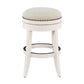 Hillsdale Furniture Tillman Wood Backless Counter Height Swivel Stool, White