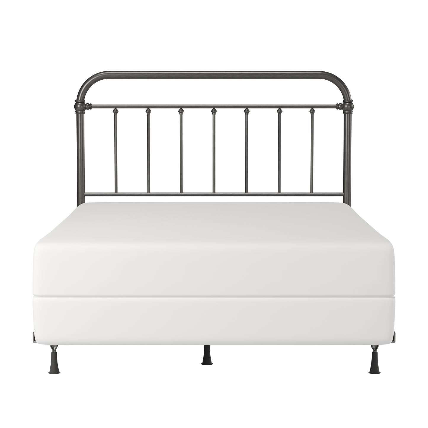 Hillsdale Furniture Kirkland Metal Full/Queen Headboard with Frame, Aged Pewter