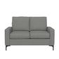 Hillsdale Furniture Matthew Upholstered Loveseat, Smoke