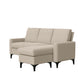 Hillsdale Furniture Matthew Upholstered Reversible Chaise Sectional, Oatmeal