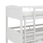 Living Essentials by Hillsdale Alexis Wood Arch Triple Twin Bunk Bed, White