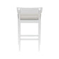 Hillsdale Furniture Warren Wood and Upholstered Counter Height Stool, Sea White