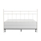 Hillsdale Furniture Providence Metal King Headboard and Frame with Spindle Design, Soft White