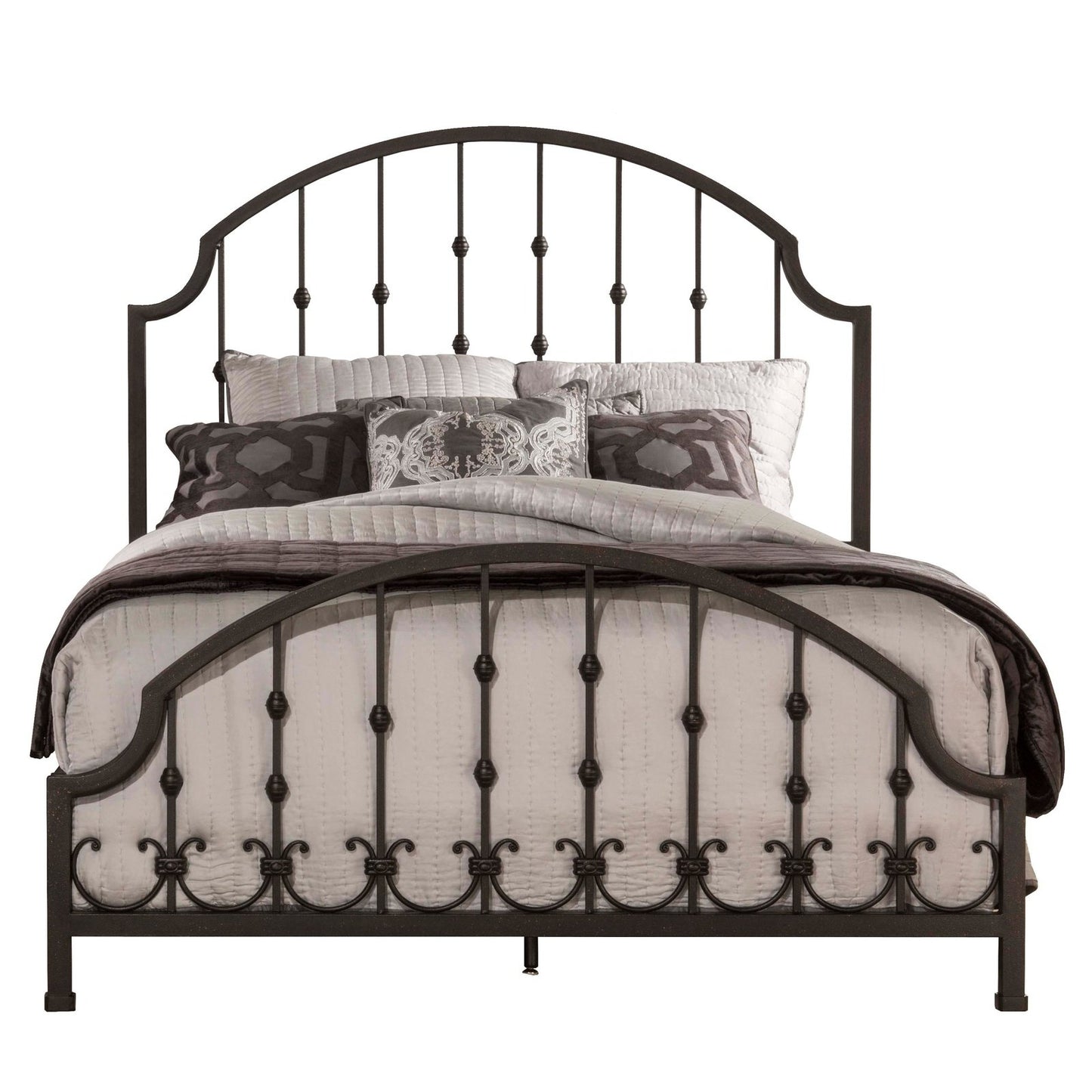 Hillsdale Furniture Westgate King Metal Bed, Rustic Black