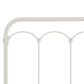 Hillsdale Furniture Jocelyn King Metal Headboard with Frame, Textured White