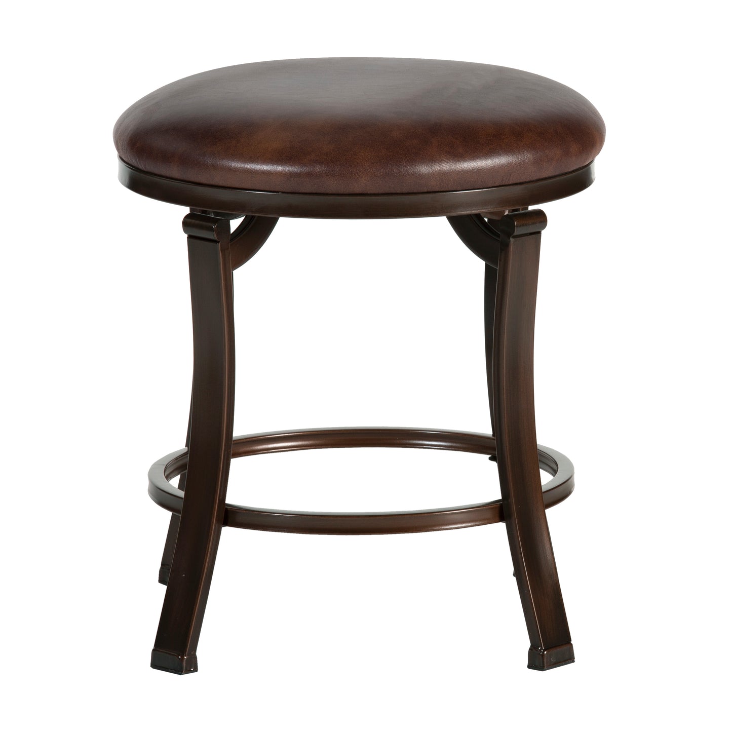 Hillsdale Furniture Hastings Backless Metal Vanity Stool, Antique Bronze