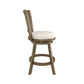 Hillsdale Furniture Hamlin Wood Counter Height Swivel Stool, Brush Gray