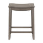 Hillsdale Furniture Fiddler Wood Backless Counter Height Stool, Aged Gray