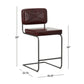 Hillsdale Furniture Breuer Metal Counter Height Stools, Set of 2, Burgundy