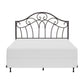 Hillsdale Furniture Josephine Full/Queen Metal Headboard with Frame, Metallic Brown