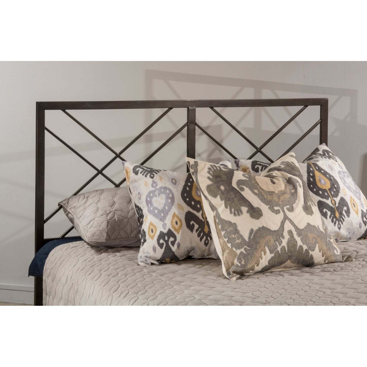 Hillsdale Furniture Westlake Full/Queen Metal Headboard, Magnesium Pewter